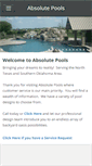 Mobile Screenshot of absolutepoolstx.com